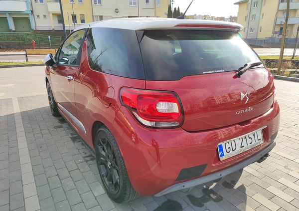 Citroen DS3 cena 26000 przebieg: 170808, rok produkcji 2011 z Gdańsk małe 79